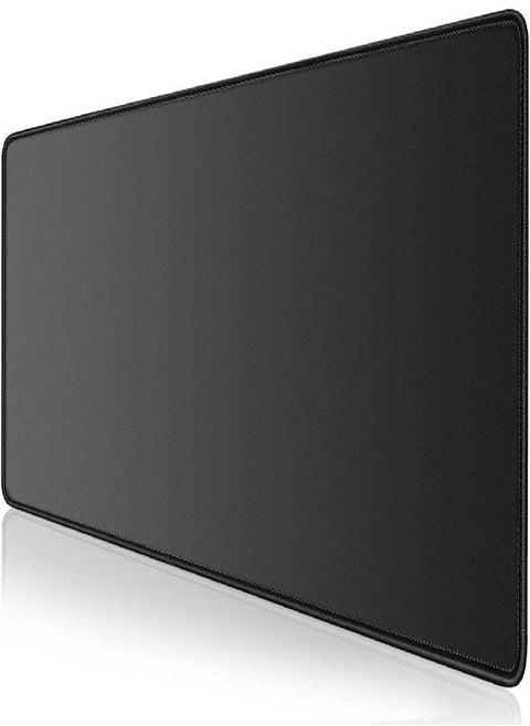 KTRIO Large Gaming Mouse Pad with Stitched Edges, Extended Desk Mousepad with Superior Micro-Weave Cloth, Non-Slip Base, Water Resist Keyboard Pad for Gamer, Office & Home, 31.5 x 11.8 in, Black