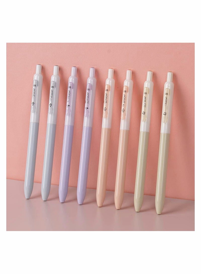 Luckam 0.5mm Retractable Gel Pens,  Quick Dry Ink Pens, Silent Extra Fine Needle Point Smooth Writing Pen Set, No Smear Black Ink Click Pen for Journaling, Drawing, Doodling, and Notetaking - Image 1