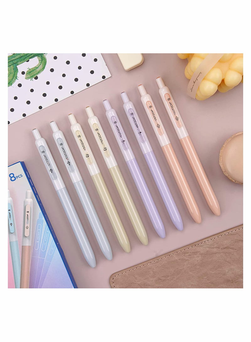 Luckam 0.5mm Retractable Gel Pens,  Quick Dry Ink Pens, Silent Extra Fine Needle Point Smooth Writing Pen Set, No Smear Black Ink Click Pen for Journaling, Drawing, Doodling, and Notetaking - Image 5