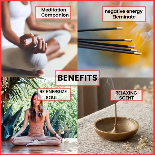 Naqsh Premium Hand Rolled Incense- Assorted 6x20 Mesmerizing Incense Sticks Including Lavender, Dragon's Blood, Frankincense Myrrh, Lemongrass, Eucalyptus, and Nagchampa - Image 3