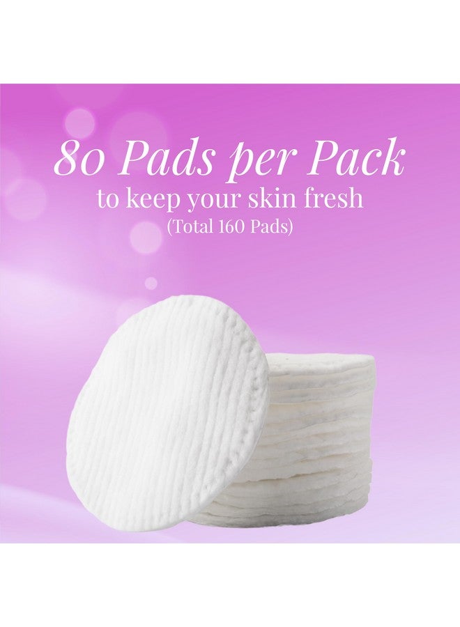 Origami Cotton Pads For Face Makeup Removal | Pre Makeup Cleansing | 80 Soft Round Pads Pack Of 2 (160 Pads) - Image 4
