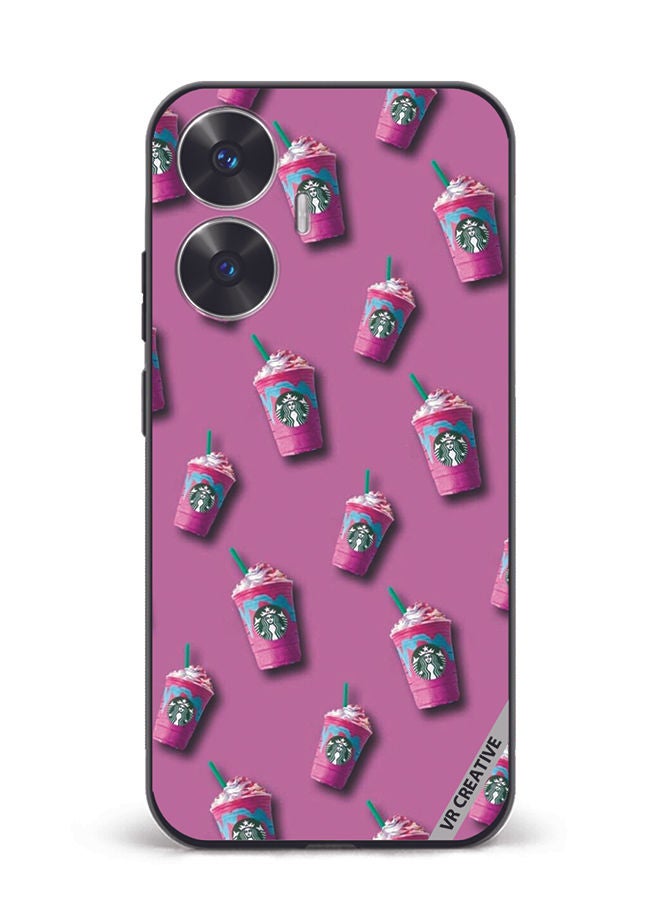VR CREATIVE Protective Case Cover For Realme C55 Starbucks Design Multicolour - Image 1