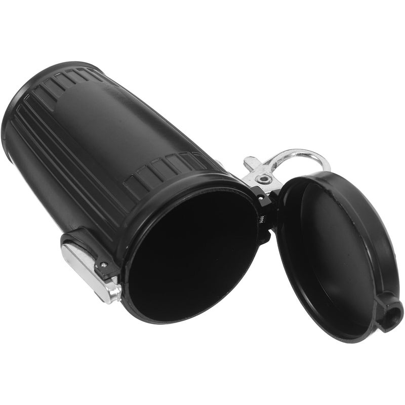 Mini Car Ashtray With Lid Portable Sealed Trash Can For Outdoor Travel Vehicle Use - Image 2