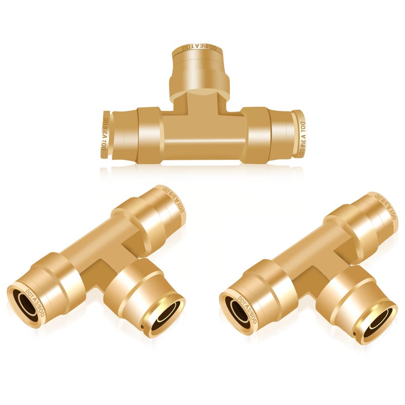 Daptemn 38 DOT Air Line Quick Connect Fittings 3PCS Air Line Connector - Image 2