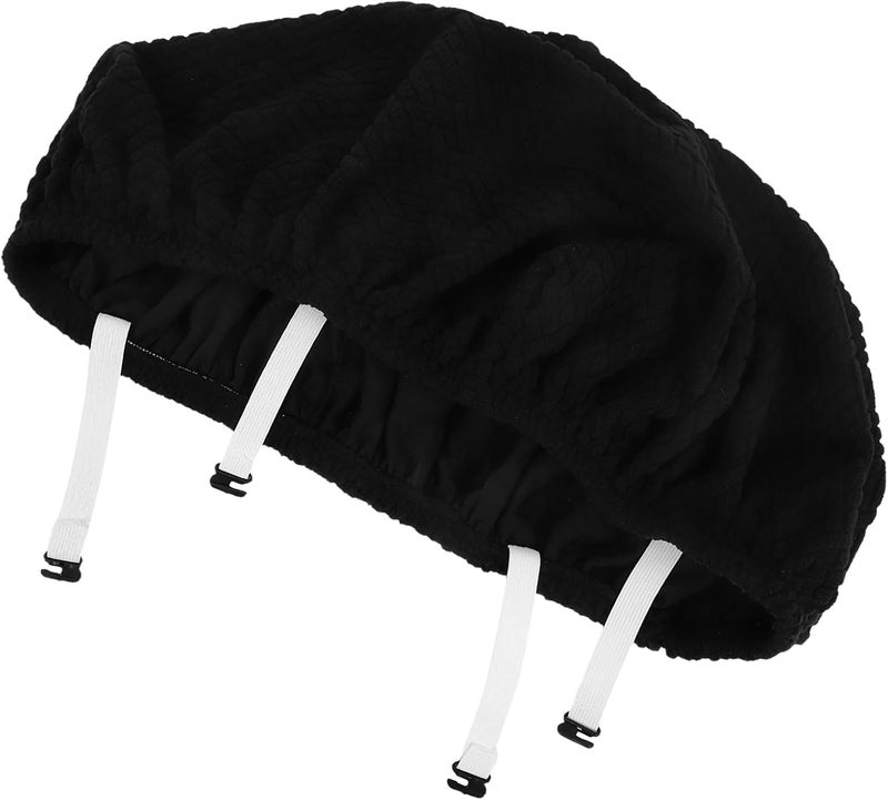 UKCOCO Office Chair Seat Cover and Cushion Protector, High Elasticity Stretch Polyester, Non-Slip Removable Washable Slipcover for Computer Desk and Gaming Chairs, Black, All-Season Use - Image 1