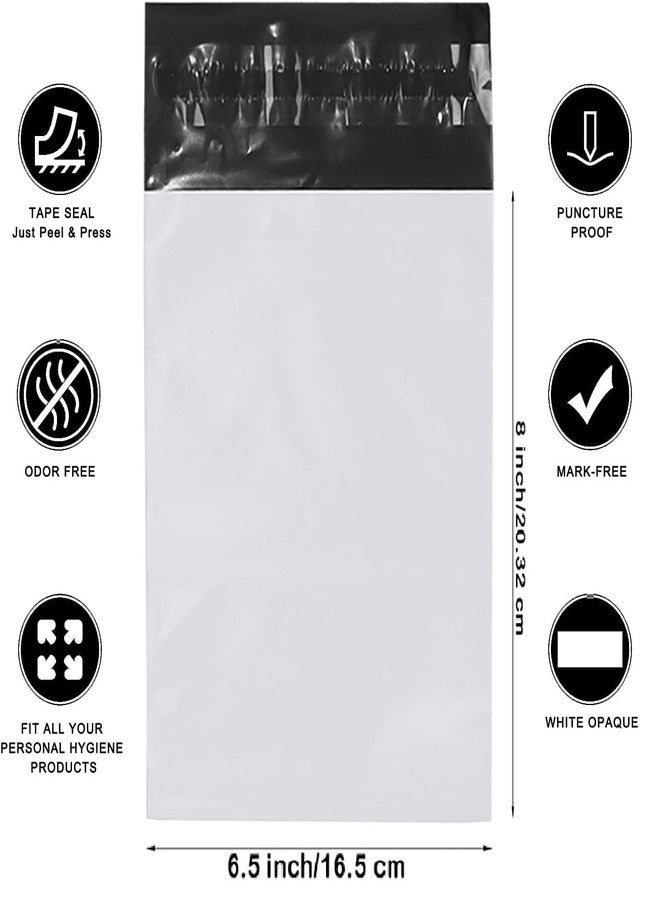 Superme Diaper Disposal,100 Pack 6" x 8" Plastic Bags for Adult Diaper Disposal,Self-Adhesive Strips to Seal in Odours,Suitable for Elderly Nappy Care at Home & for Travel (100 Pcs.), White - Image 2