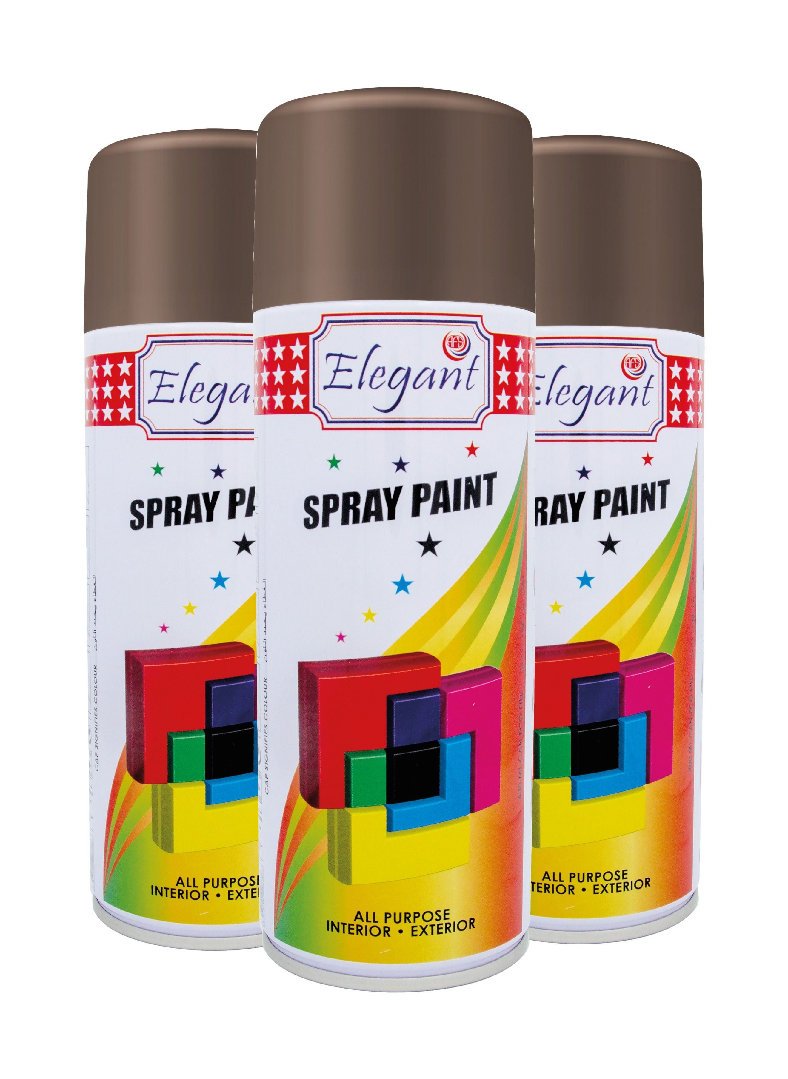 3 Piece Spray Paint Set Brown 400ml 