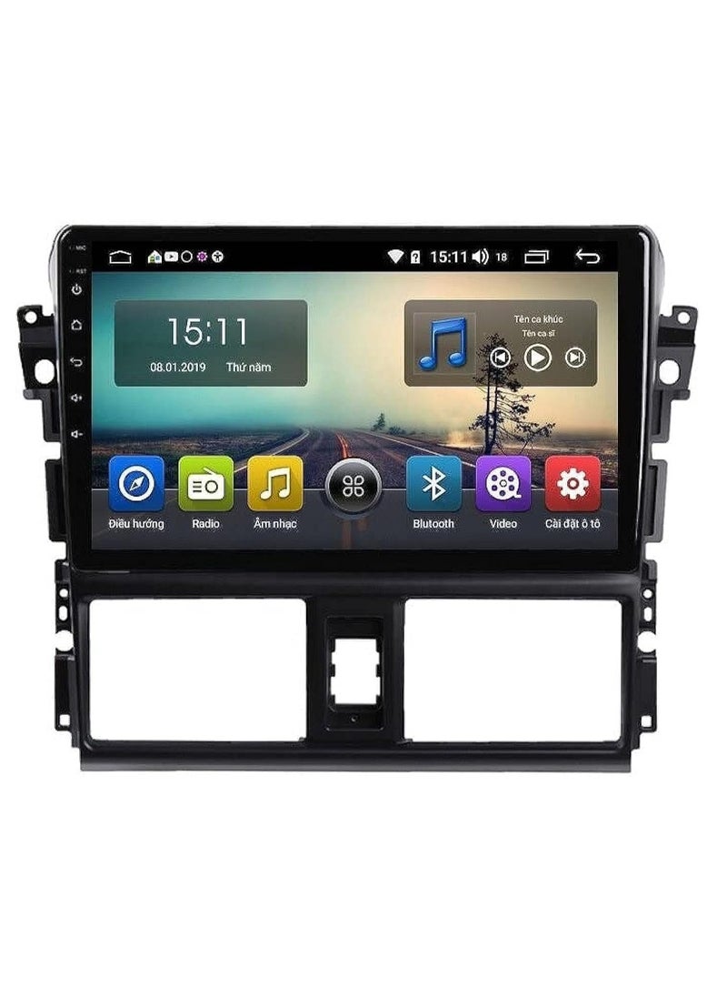 SHEZA STAR - Android Screen For Toyota Yaris 2014 To 2017 4GB RAM 64GB Memory Support Apple Carplay Android Auto Full HD Touch Screen 10 Inch built In Bluetooth USB Radio WiFi Play Store Backup Camera included - Image 1