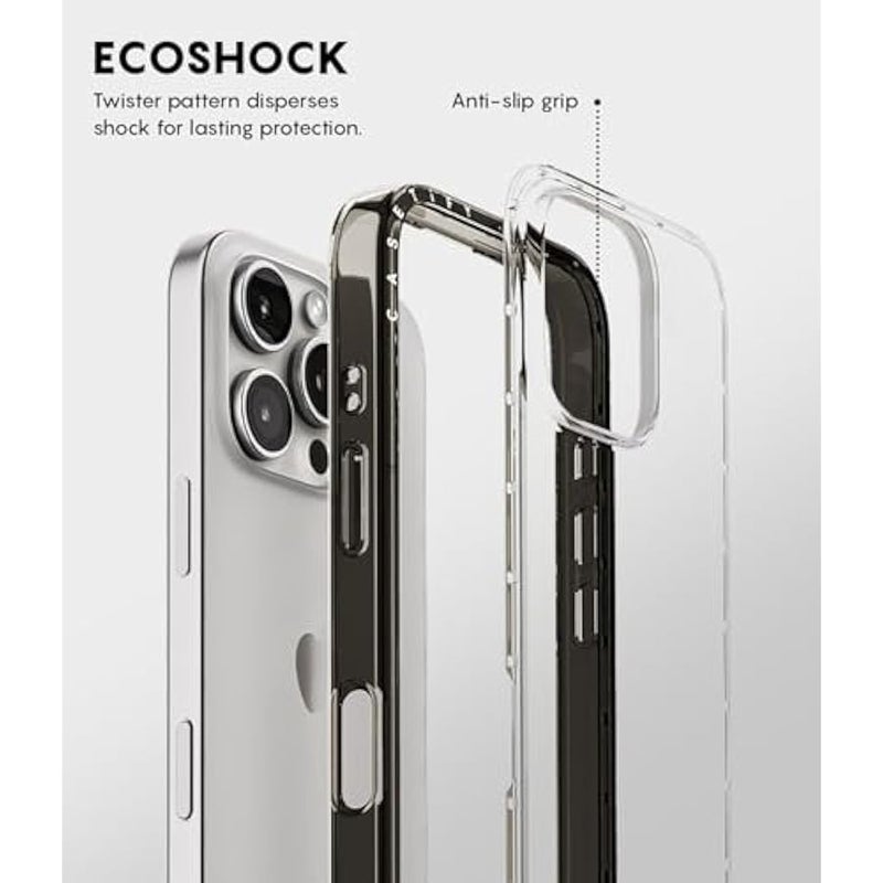 Casetify Compact Magsafe iPhone 16 Pro Max Case 【Lightweight/Slim Fit/Compatible with Magsafe】 - POOL Time - Clear Black - Image 5