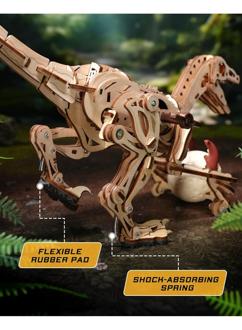 روبوتايم روكر فيلوسيرابتور - لغز ميكانيكي ثلاثي الأبعاد خشبي LD01 - Image 2