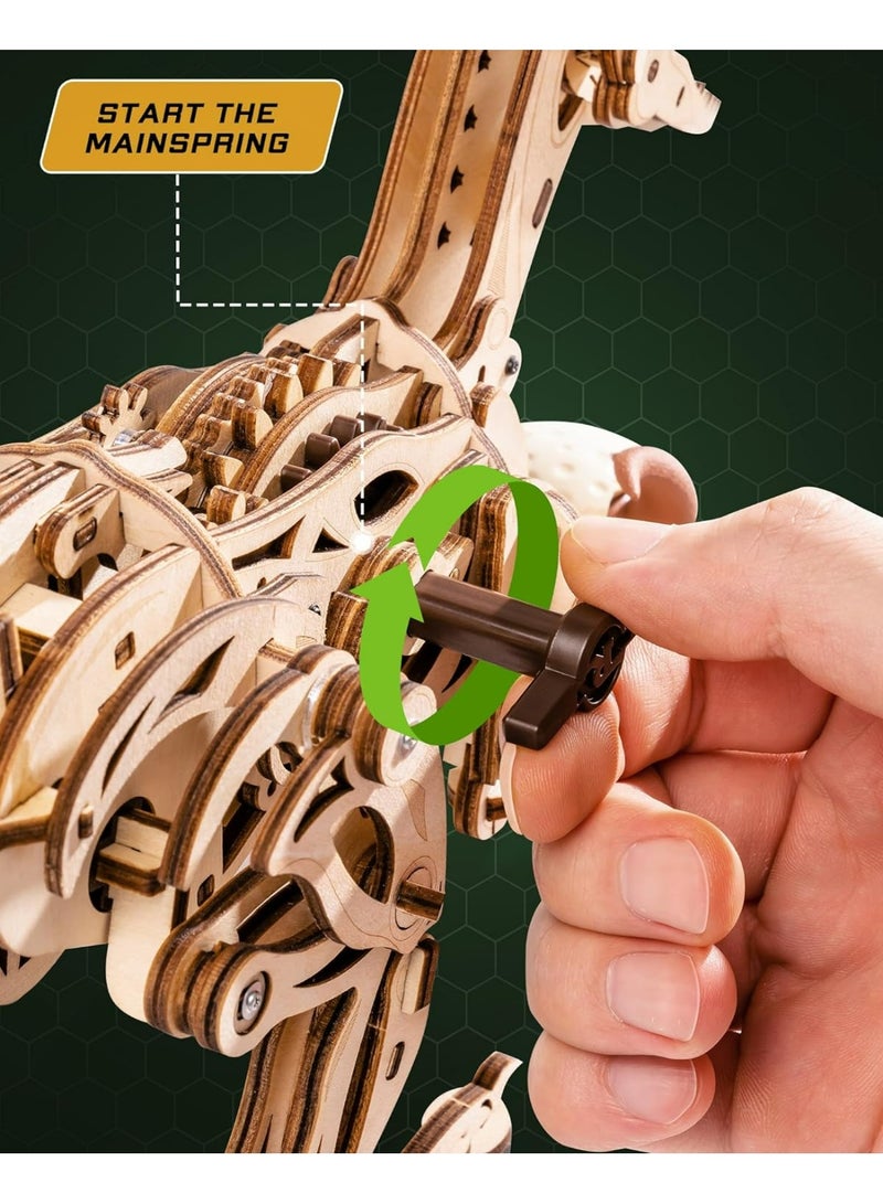 روبوتايم روكر فيلوسيرابتور - لغز ميكانيكي ثلاثي الأبعاد خشبي LD01 - Image 3