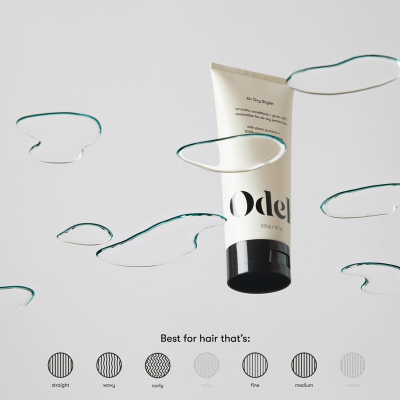 Odele Air Dry Styler, No-Heat Styling Gel to Smooth Frizz, Define and Condition Strands, for Straight, Wavy, and Curly Hair Types, 6 oz - Image 3