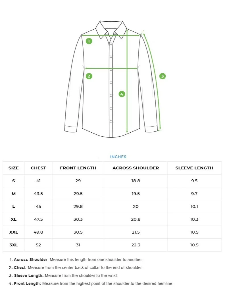 THE BEAR HOUSE  Cotton Shirt for Men | Slim Fit, Short Sleeve, Casual or Formal Button-Down | Soft, Breathable Fabric for Work, Everyday, & All-Season Wear in Stylish for Men | Best Price UAE