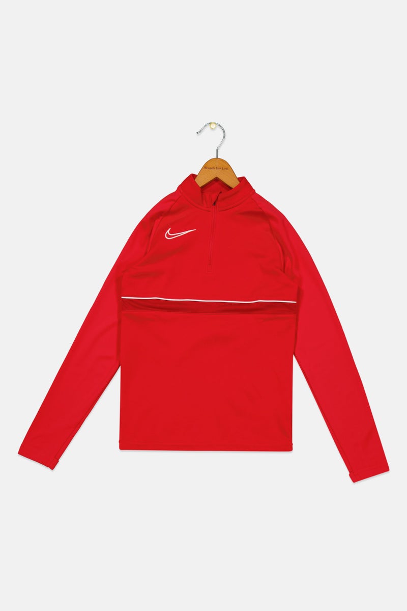 Nike Kids Boy Brand Logo Sweatshirt, Red  - Image 1