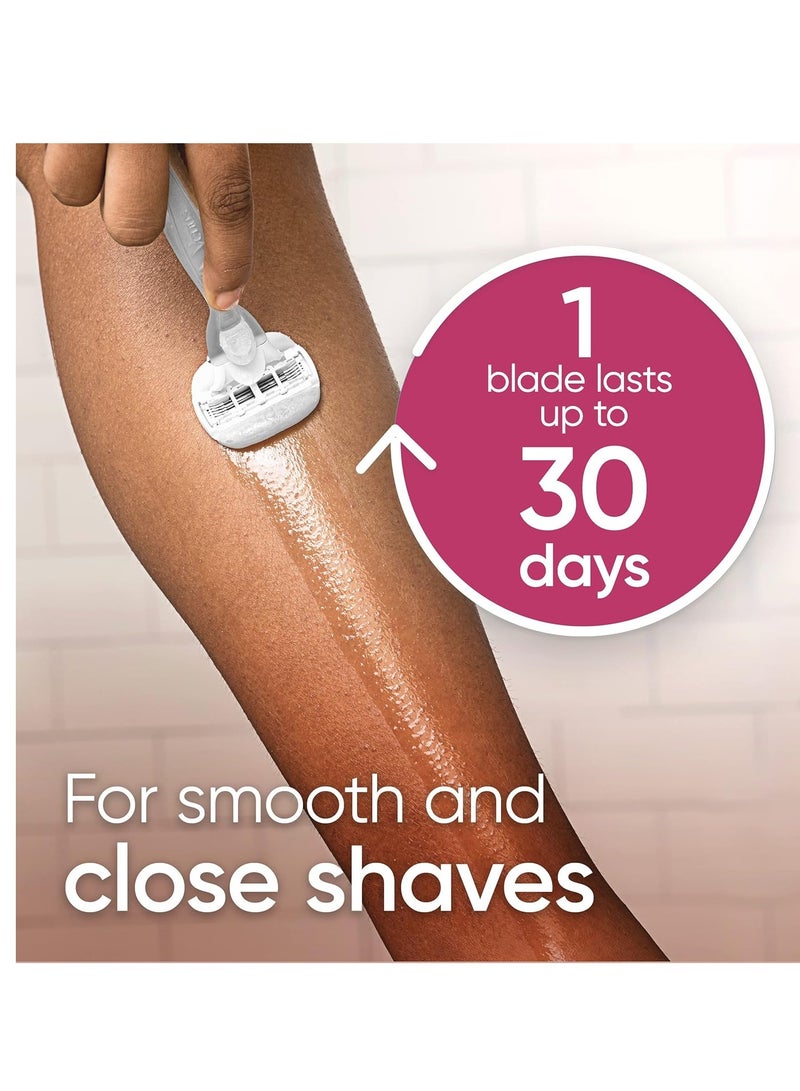 Gillette شفرات حلاقة جيلت فينوس كومفورت غلايد مع أولاي سكر بيري للنساء، 4 قطع - Image 4