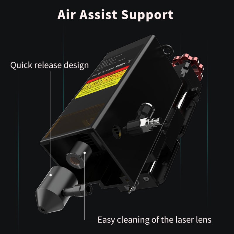 20W Engraver Module: Black 4-Beam Compression Technology - Eye Protection Design Module for Two Trees TS2-10 Engraver - Image 5