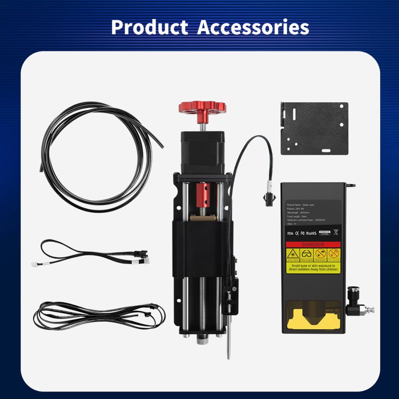 20W Engraver Module: Black 4-Beam Compression Technology - Eye Protection Design Module for Two Trees TS2-10 Engraver - Image 3