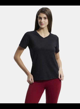 Jockey AW89 Women's Super Combed Cotton Rich Fabric Relaxed Fit V-Neck Half Sleeve T-Shir - pzsku/Z2DD7F281E61401EF559CZ/45/_/1740980417/ea33e8ef-80c1-4acf-9a0f-7ec5dd89a6c2