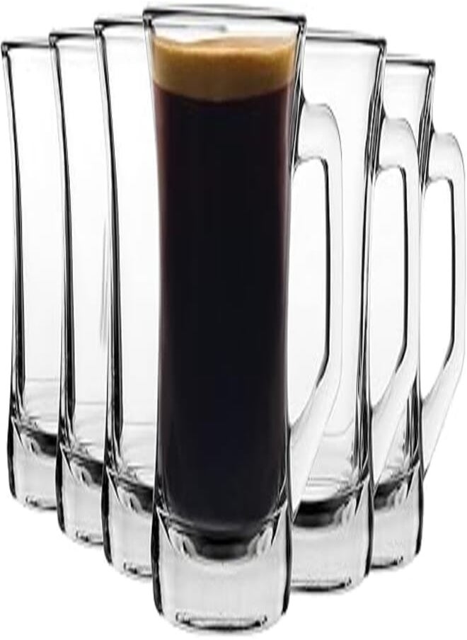 LAV LAV ZEN Coffee & Tea Glass / 6 Pcs / 225 cc - 7.50 Oz/Elegant design, Trusted Brand, Attractive shape/High Quality Materials 