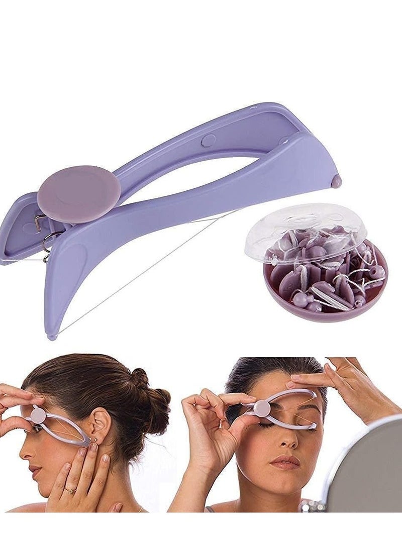 Generic Threading Tool, Threading Tweezers Kit for Women, Eyebrow, Face, Chin, and Upper Lip with an Easy and Quick Threading Mechanism [1 with 10 Threads]  - Image 3
