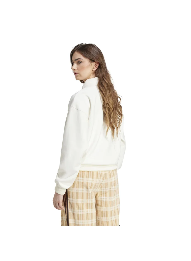 اديداس adidas SUEDE SWEAT White Originals Women SWEATSHIRTS