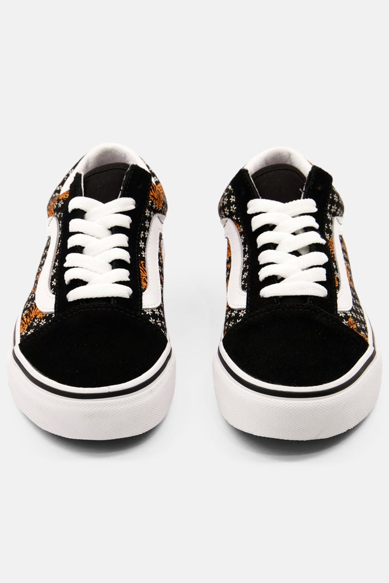 VANS أحذية كاجوال للأطفال الأولاد من نوع أولد سكول، أسود/أبيض - Image 3
