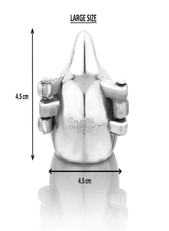 FINALITY Aluminium Modak Maker Mold (3 Pcs/Large) for Ganpati Festival | Multi-Purpose Mould for Modak, Momos, Gujiya - Perfect for Home-Made Delicacies | Ideal for Ganesh Chaturthi - Image 2