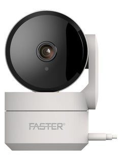 Faster 3MP Smart WiFi Security Camera - 2304x1296P HD Resolution - 355° Viewing Angle, Indoor & Outdoor Surveillance - 2-Way Audio, Night Vision & Motion Detection - SD Card Storage & Remote Access  - Image 1