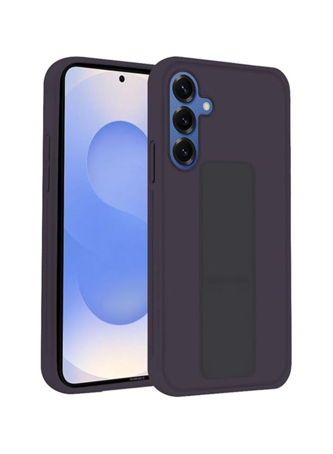 Denx Samsung Galaxy A36 5G And Samsung Galaxy A56 5G Back Stand Case Magnetic Car Holder Soft Silicone Horizontal & Vertical Kickstand Cover Wrist Strap Full protection Case for Samsung Galaxy A36 5G And Samsung Galaxy A56 5G (Purple) - Image 1