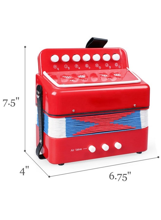 Tosnail Kids Piano Percussion Accordion Musical Toy, Red - Image 2