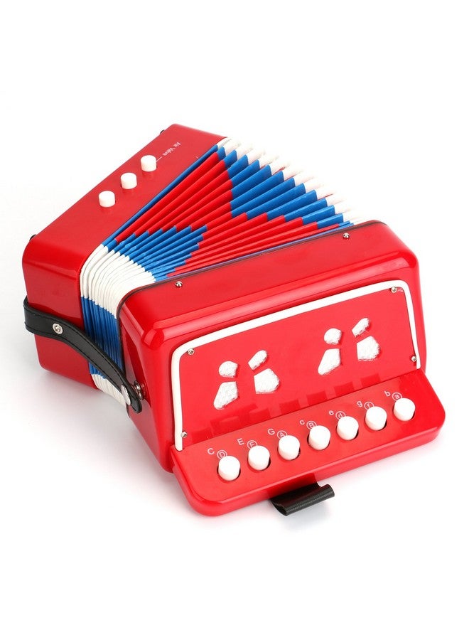 Tosnail Kids Piano Percussion Accordion Musical Toy, Red - Image 1