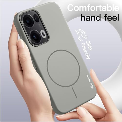 KARWAN®️Magnetic Ultra Slim-Fit Back Case Cover for Oppo Reno 13 Pro |Hard PC Case Cover| Ultra-Thin & Light Weight with [Ultra Premium Feel] Case for Oppo Reno 13 Pro(6.7")(Grey) - Image 2