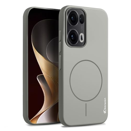 KARWAN®️Magnetic Ultra Slim-Fit Back Case Cover for Oppo Reno 13 Pro |Hard PC Case Cover| Ultra-Thin & Light Weight with [Ultra Premium Feel] Case for Oppo Reno 13 Pro(6.7")(Grey) - Image 1