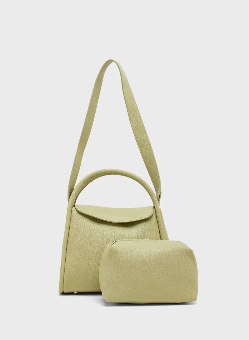ELLA Top Handle Shoulder Bag with Strap