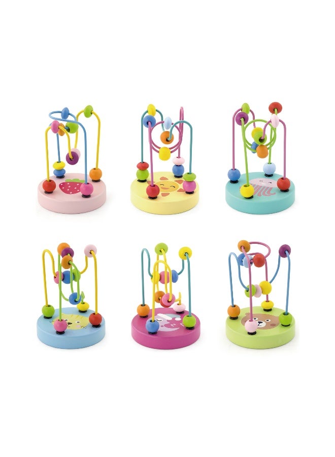Viga Mini Bead Maze, Montessori Wooden Fine Motor Toy, Colorful Wires & Beads for Sensory Play, Boosts Coordination & Focus, Eco-Friendly & Non-Toxic Educational Toy, for Boys & Girls 1Y+ - Image 3