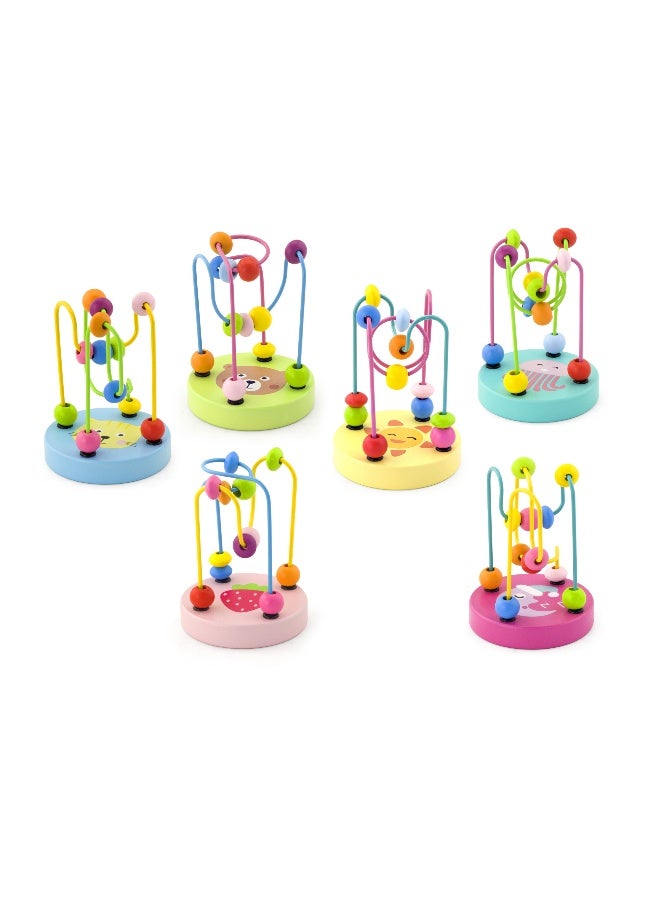 Viga Mini Bead Maze, Montessori Wooden Fine Motor Toy, Colorful Wires & Beads for Sensory Play, Boosts Coordination & Focus, Eco-Friendly & Non-Toxic Educational Toy, for Boys & Girls 1Y+ - Image 1