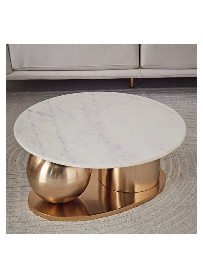 Gizza NXT White Marble Top Coffee Table 81 x 36 x 81 cm - pzsku/Z2DD86FC607A4BBA1169AZ/45/_/1719402602/5a36f03f-9850-4d27-a167-925b2c40ab16