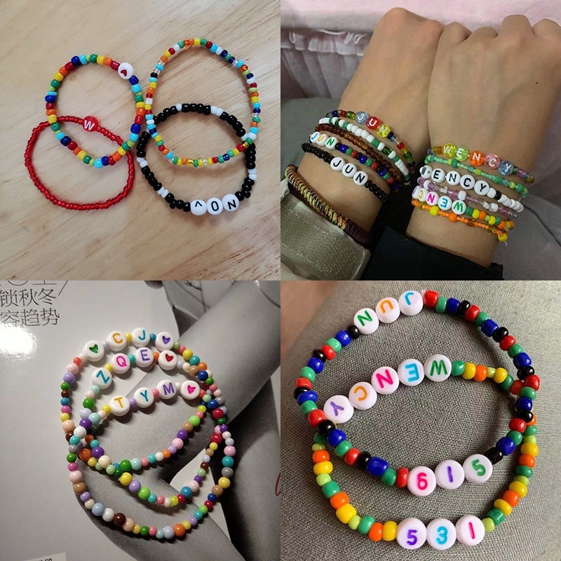 4*7Mm Acrylic Loose Beads English Letter Flat Beads Diy Children'S Early Education Beaded Jewelry Accessories Bracelet Weaving - Image 4