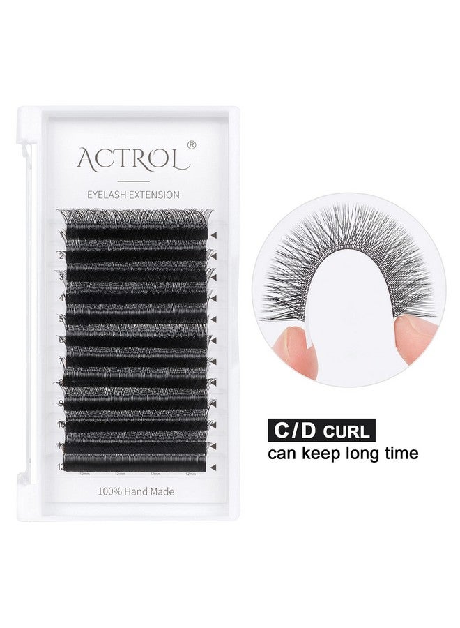 اكترول رموش تمديد Yy باللون الأسود على شكل حرف C بطول 0.07 مم وطول 15 مم ورموش تمديد سهلة التركيب على شكل Y رباعية الأبعاد ورموش ناعمة جاهزة - Image 3