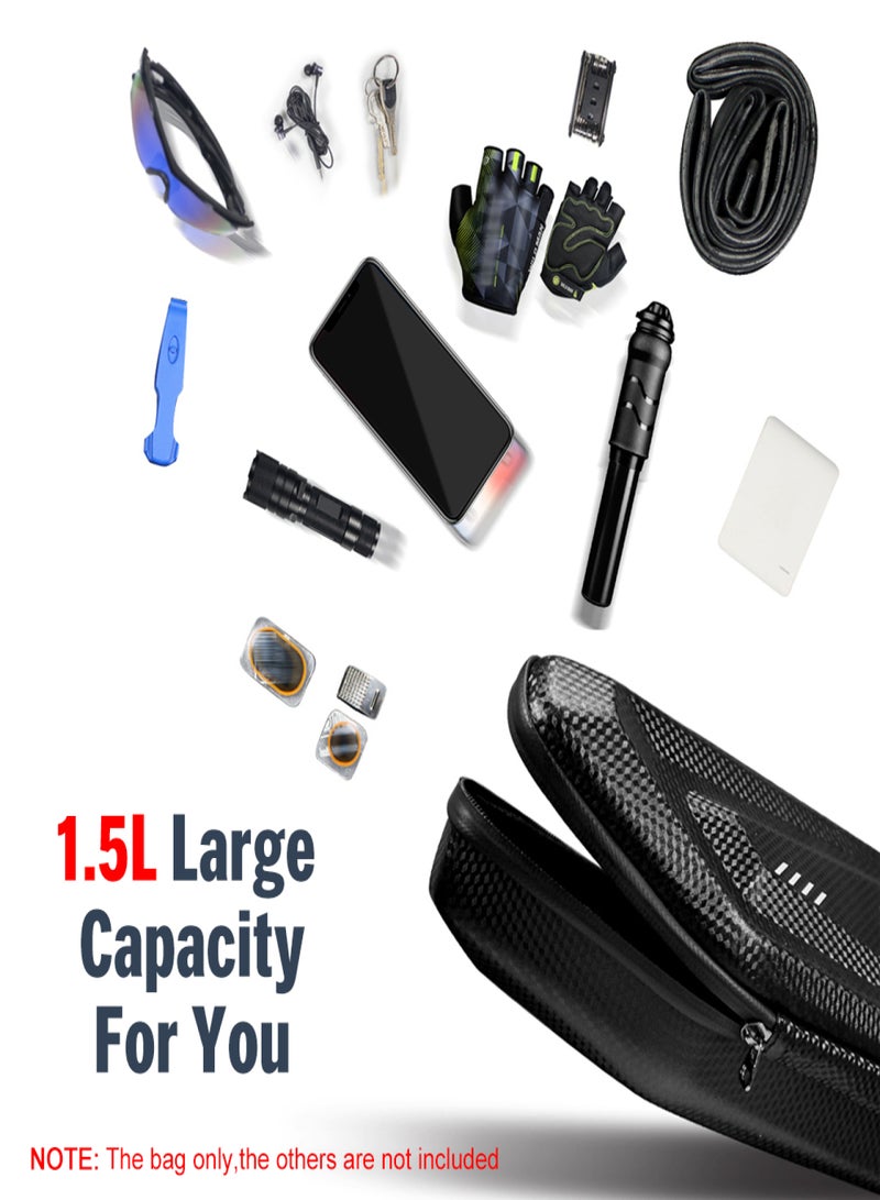 WILD MAN Bicycle Triangle Frame Bag Water Bicycle Pouch Top Tube Pack Lightweight Bike Storage Bag - Image 2