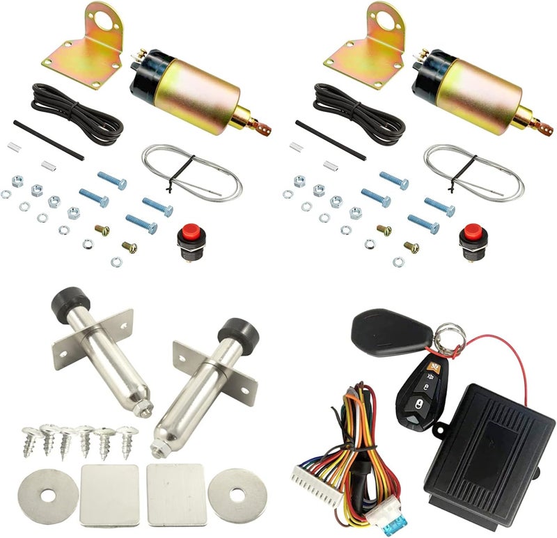 LLNSEAUTO Two Door Shaved Door Handle Kit with Keyless Entry System - Image 1
