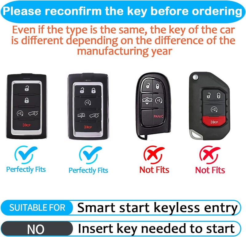 Tukellen For Jeep Key Fob Cover Soft TPU Key Shell Protector Case Compatible with Grand Cherokee Grand Wagoneer 2021-2024 (Silver) - Image 2