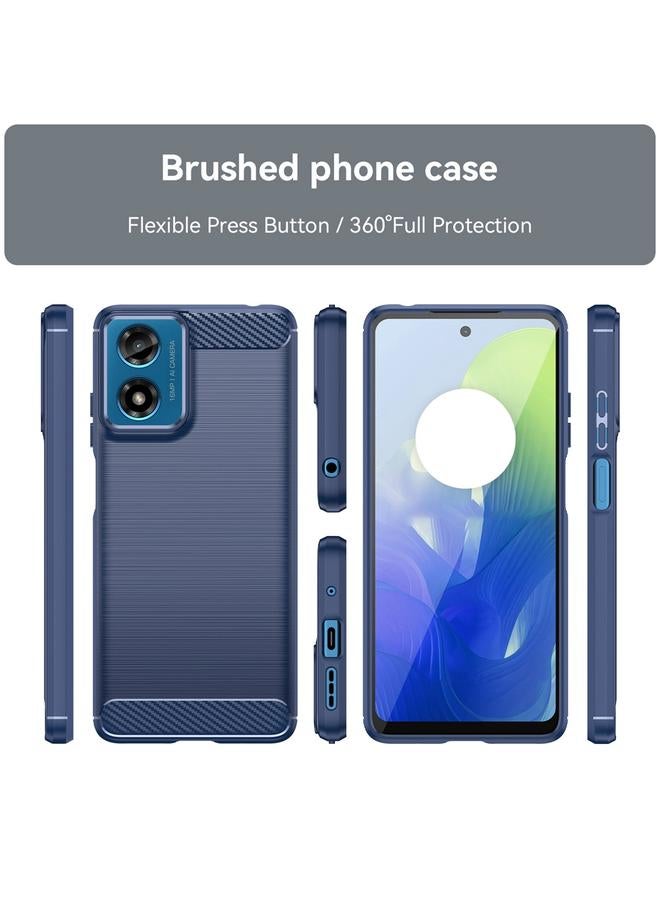 اس-توب جراب لهاتف Motorola Moto G04 مصنوع من ألياف الكربون وملمس ناعم من مادة TPU - Image 2