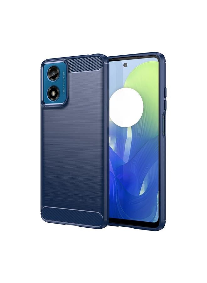 اس-توب جراب لهاتف Motorola Moto G04 مصنوع من ألياف الكربون وملمس ناعم من مادة TPU - Image 1