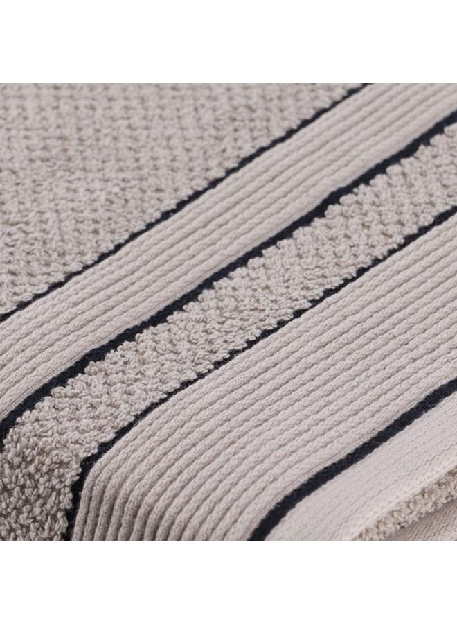 Tendance Bi-Color Premium Cotton Soft Hand Towel Twine And Black 50 X 90Cm Aa7013161 - Image 3