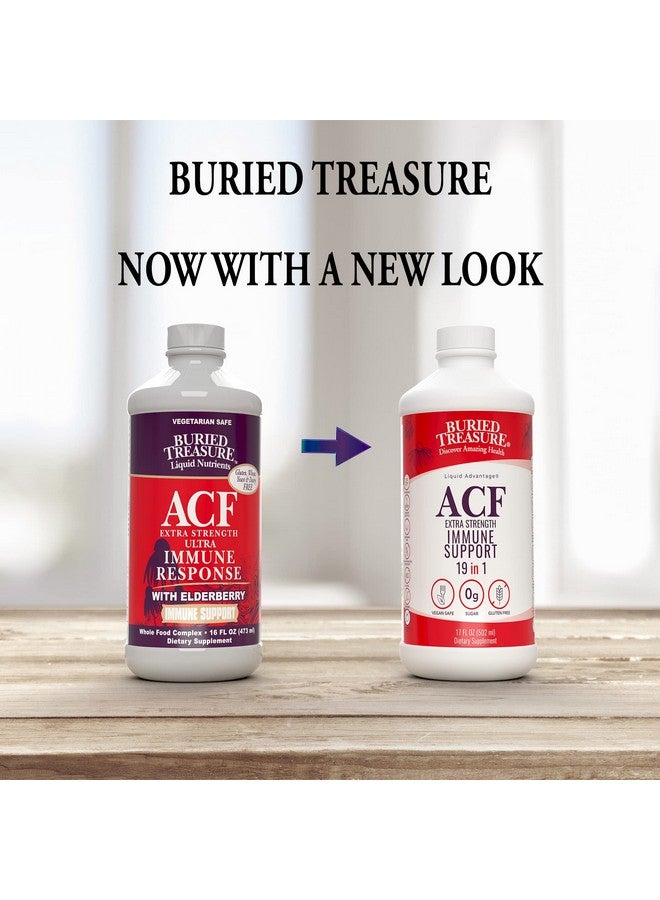 Buried Treasure Acf Extra Strength Immune Support 17Oz. 19 Vitamins And Herbs Dietary Immunity Boost Supplement - Image 3