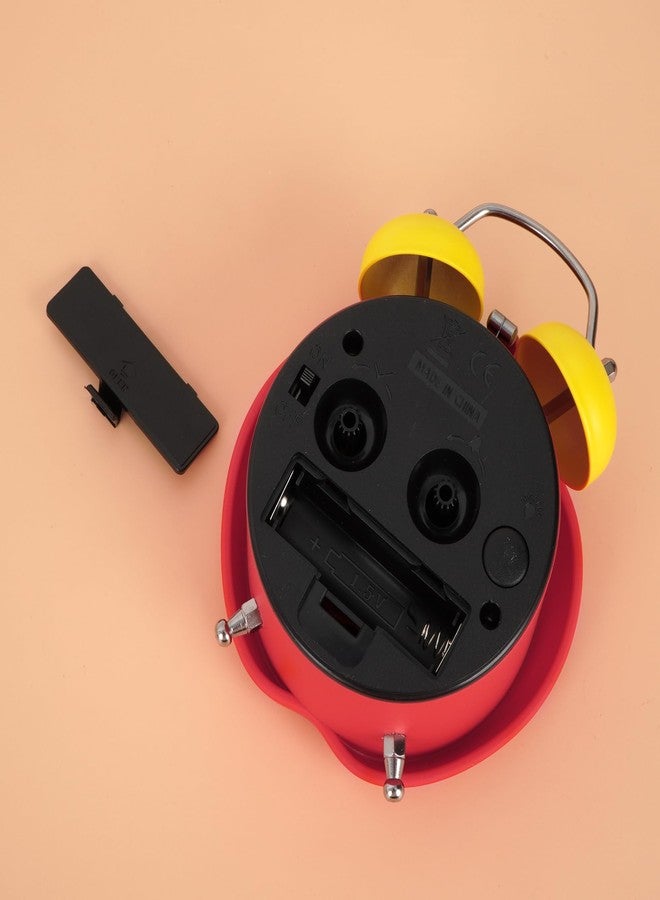 ايسي ساعة منبه للأطفال من AISI بتصميم فواكه لطيفة (فراولة/تفاح)، جرس مزدوج، صوت عالٍ، بدون صوت تكتكة، تناظرية، لإيقاظ الصباح، مع إضاءة خلفية ليلية، nz-08245-04S - Image 2