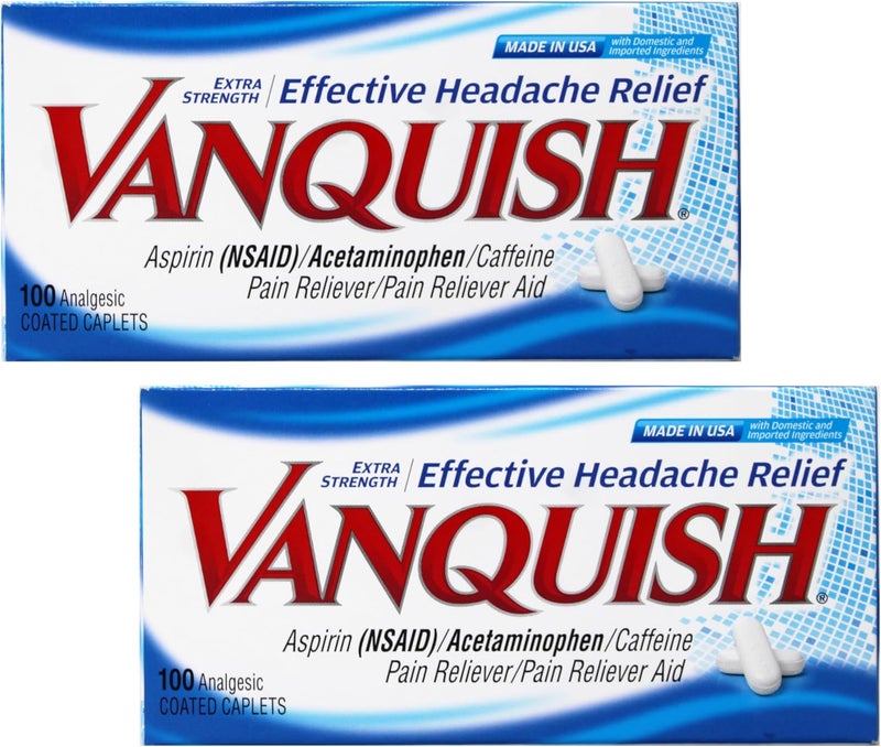 Vanquish Pain Reliever 100 Count Pack of 2 - Image 1