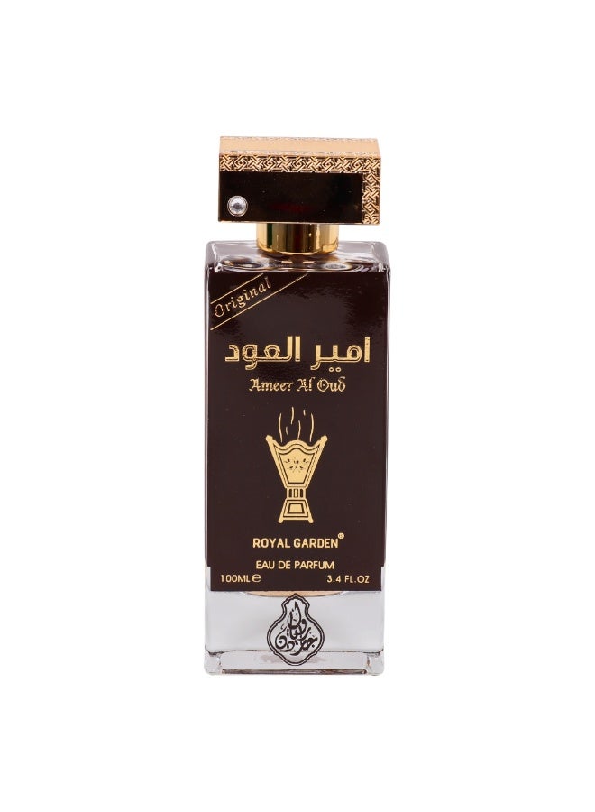 Royal Garden Perfumes Ameer Al Oud Perfume for Women and Men, 100 ml - Image 1