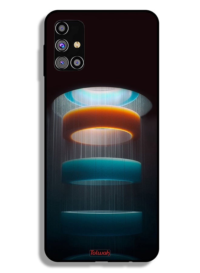 Tolwak غطاء حماية لسامسونج جالاكسي M31s بنمط فن حلقات - Image 2